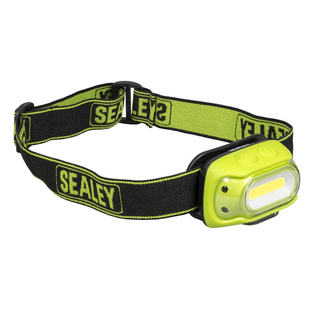 Rechargeable Head Torch with Auto-Sensor 8W COB LED - Green Model No- HT08RG