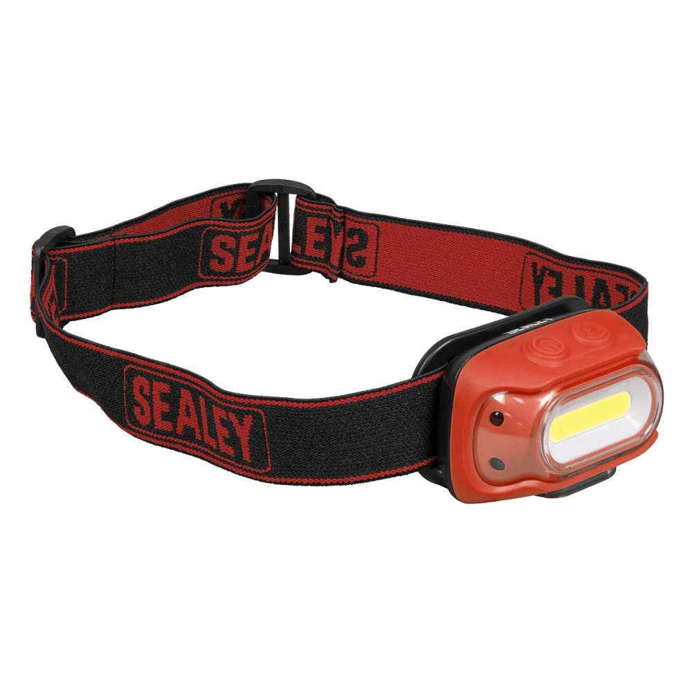 Rechargeable Head Torch with Auto-Sensor 8W COB LED - Red Model No- HT08RR