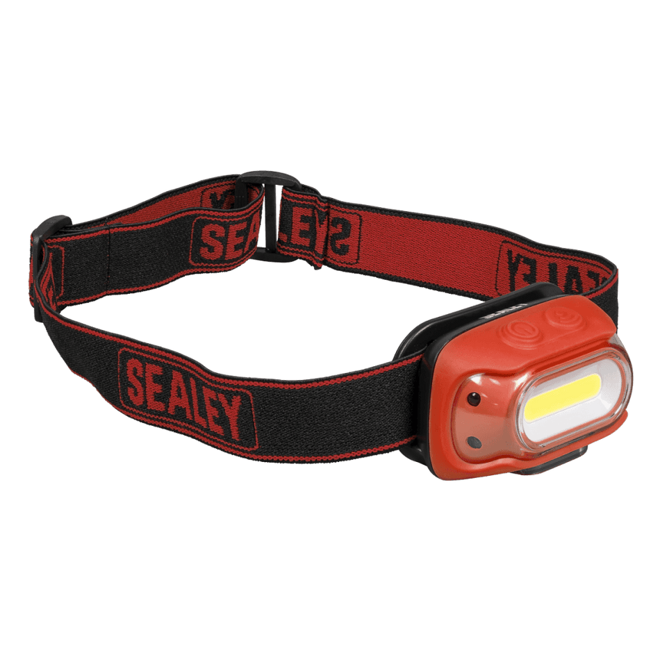Rechargeable Head Torch with Auto-Sensor 8W COB LED - Red Model No- HT08RR