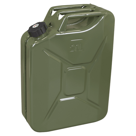 Screw Cap Metal Jerry Can 20L - Green Model No- JC20SCG