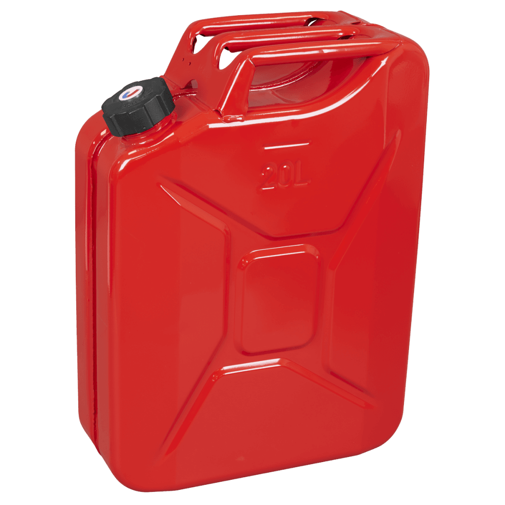 Screw Cap Metal Jerry Can 20L - Red Model No- JC20SCR