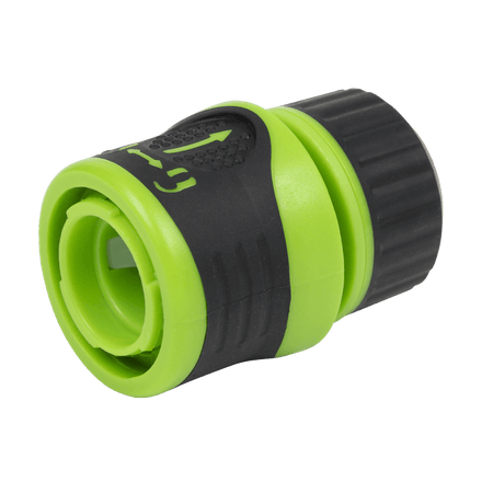 Soft-Touch Hose Connector With Water Stop & Lock 1/2"-5/8" Model No- JS3051