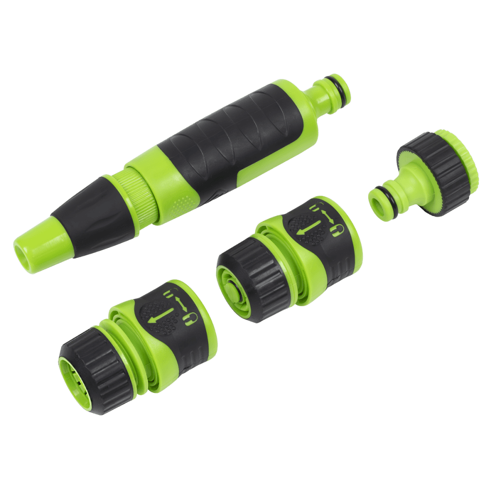 Deluxe Hose Nozzle & Connector Set 4pc Model No- JS9611