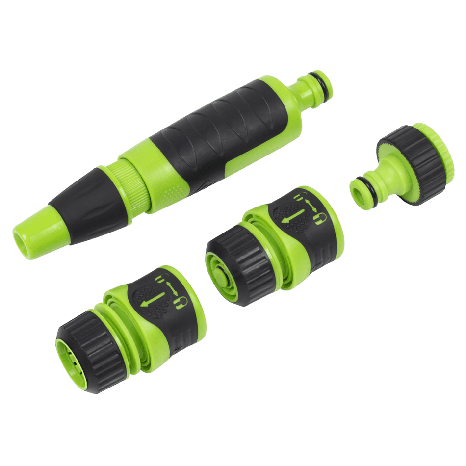 Deluxe Hose Nozzle & Connector Set 4pc Model No- JS9611