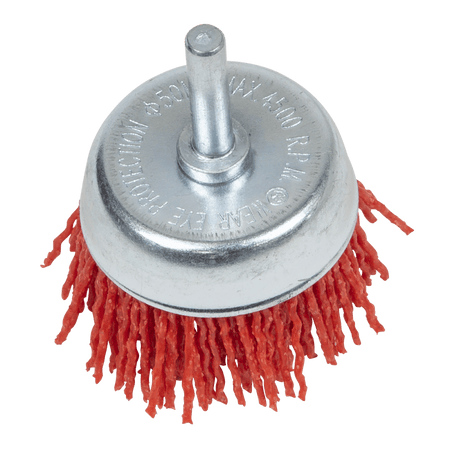 Nylon Filament Cup Brush 50mm with 6mm Shaft : Model No- NFB50