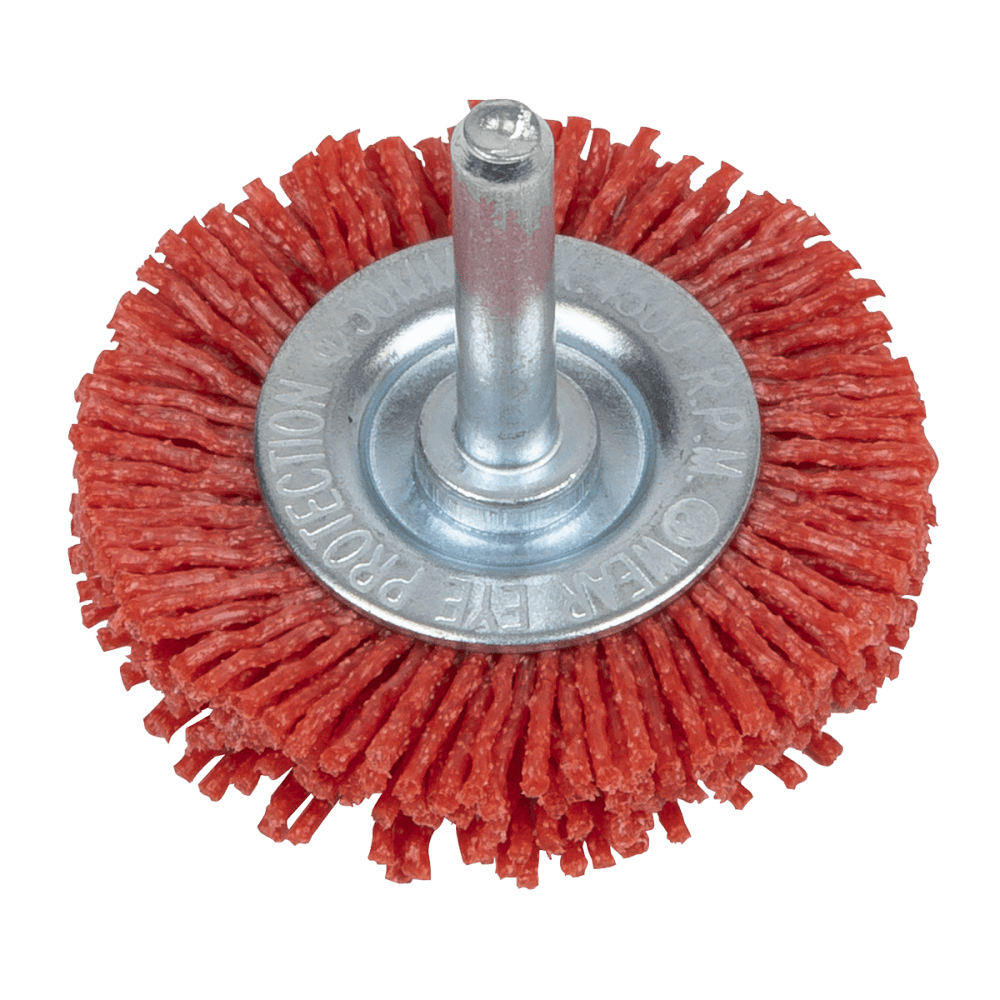 50mm Nylon Filament Circular Brush with 6mm Shaft Model No- NFBC50
