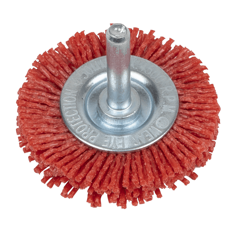 50mm Nylon Filament Circular Brush with 6mm Shaft Model No- NFBC50