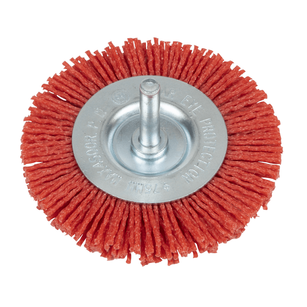 75mm Nylon Filament Circular Brush with 6mm Shaft Model No- NFBC75