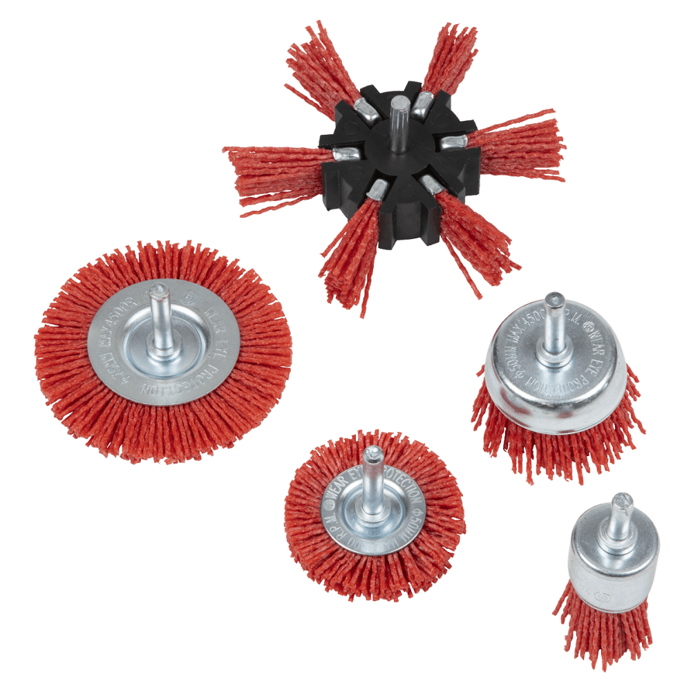 Nylon Filament 5pc Brush Set Model No- NFBS05