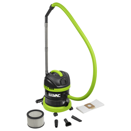 BuilderVac 15L M Class Vacuum Cleaner Wet & Dry with Stainless Steel Drum 1400W/230V Model No- PC150BV