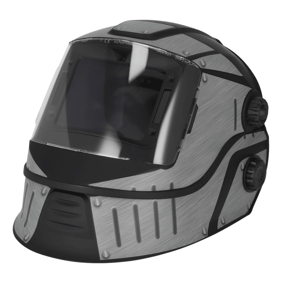 Auto Darkening Solar Powered Flip-Up Welding Helmet Shade 9-13 Model No- PWH603
