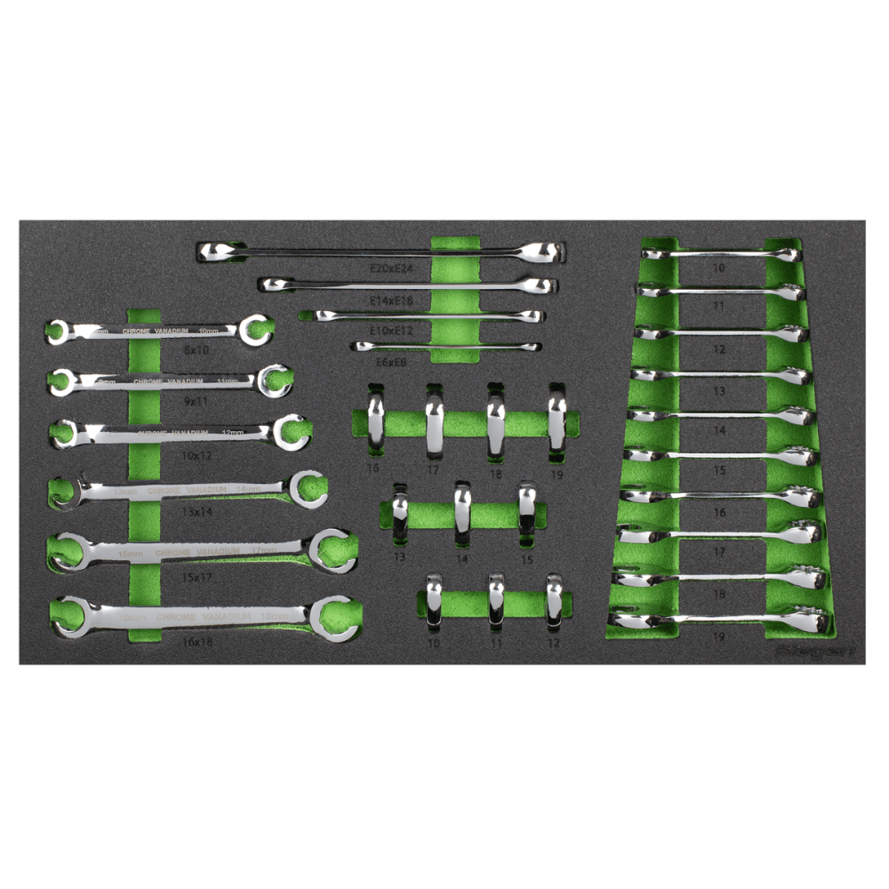 Siegen Specialised Spanner Set with Tool Tray 30pc Model No- S01274