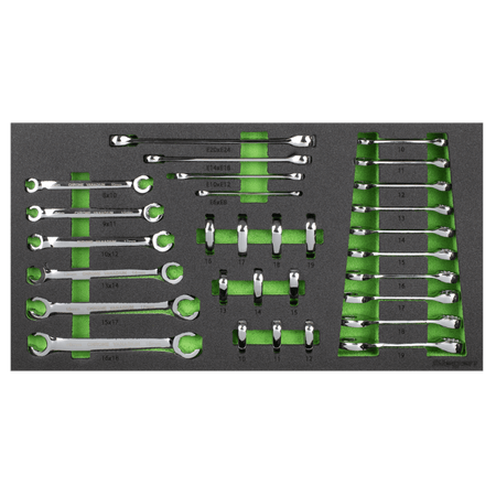 Siegen Specialised Spanner Set with Tool Tray 30pc Model No- S01274