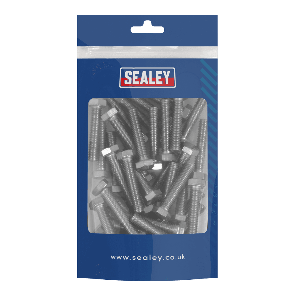 Stainless Steel Set Screw M8 x 1.25 Pitch, DIN 933 - Pack of 50 Model No- S840S