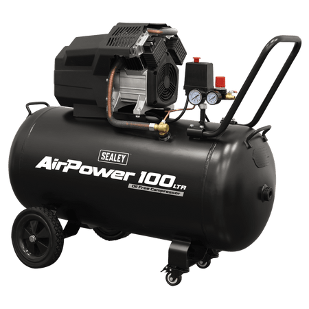 Air Compressor 100L V-Twin Oil Free Direct Drive 3hp Model No- SAC10002
