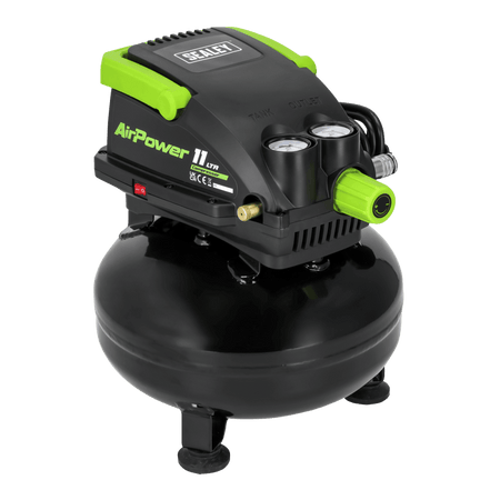 11L Oil Free Direct Drive Air Compressor 0.5hp Model No- SAC1100