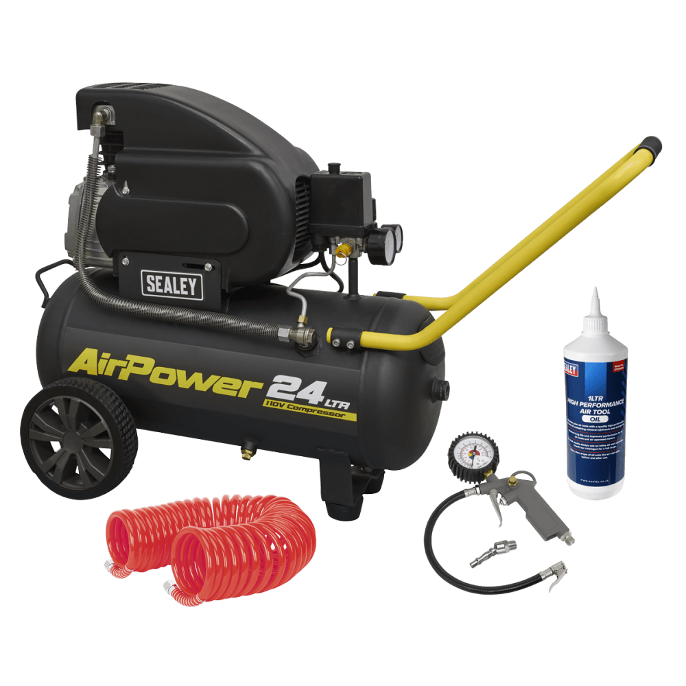 24L Direct Drive Air Compressor Combo 2hp 110V Model No- SAC2420E110VSC