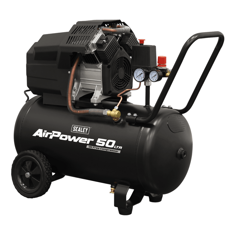 Air Compressor 50L V-Twin Oil Free Direct Drive 3hp Model No- SAC5002