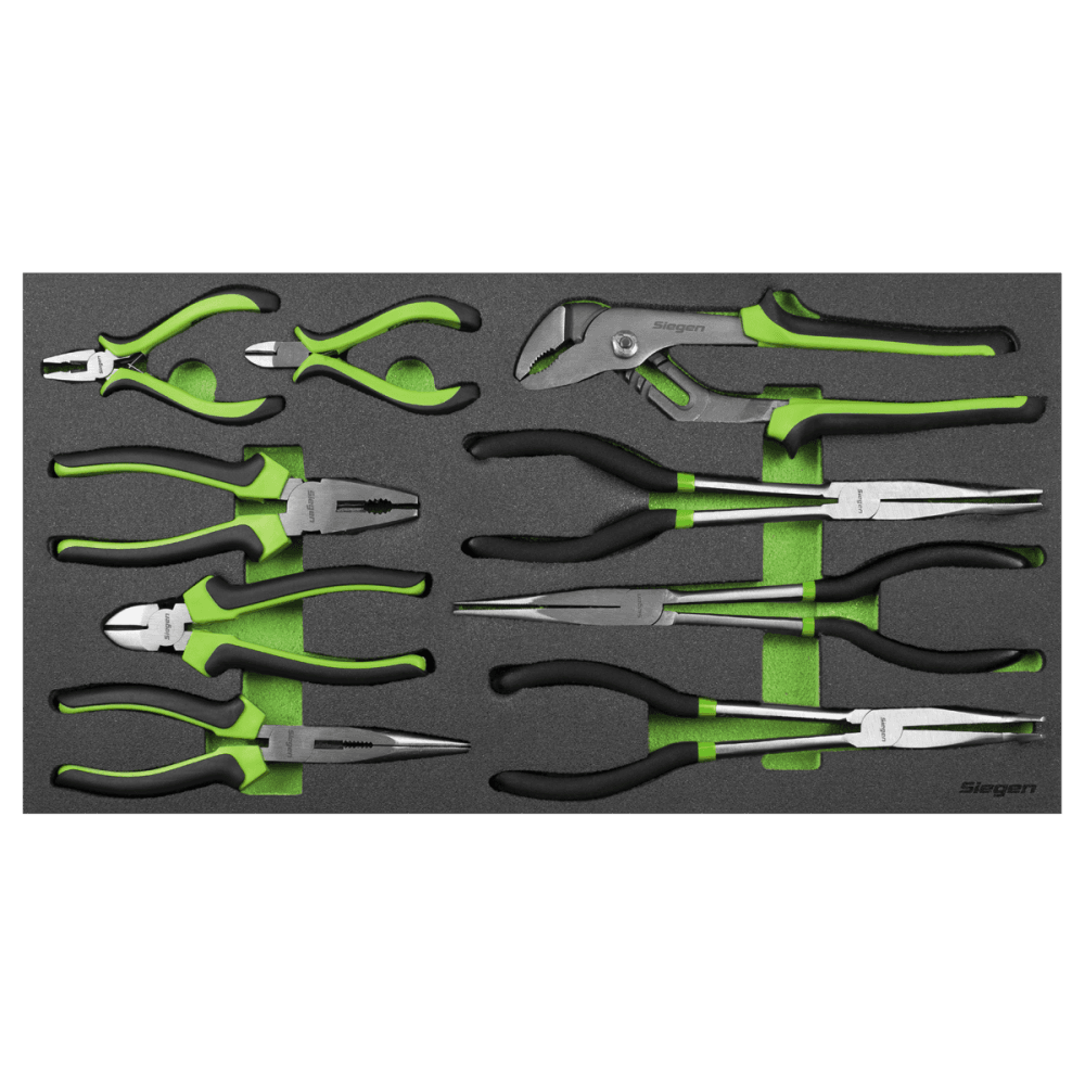 Siegen Pliers Set with Tool Tray 9pc Model No- S01277