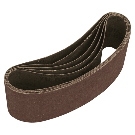 76 x 457mm Sanding Belt 120Grit - Pack of 5 Model No- SB120457