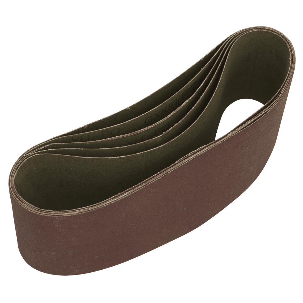 76 x 457mm Sanding Belt 240Grit - Pack of 5 Model No- SB240457