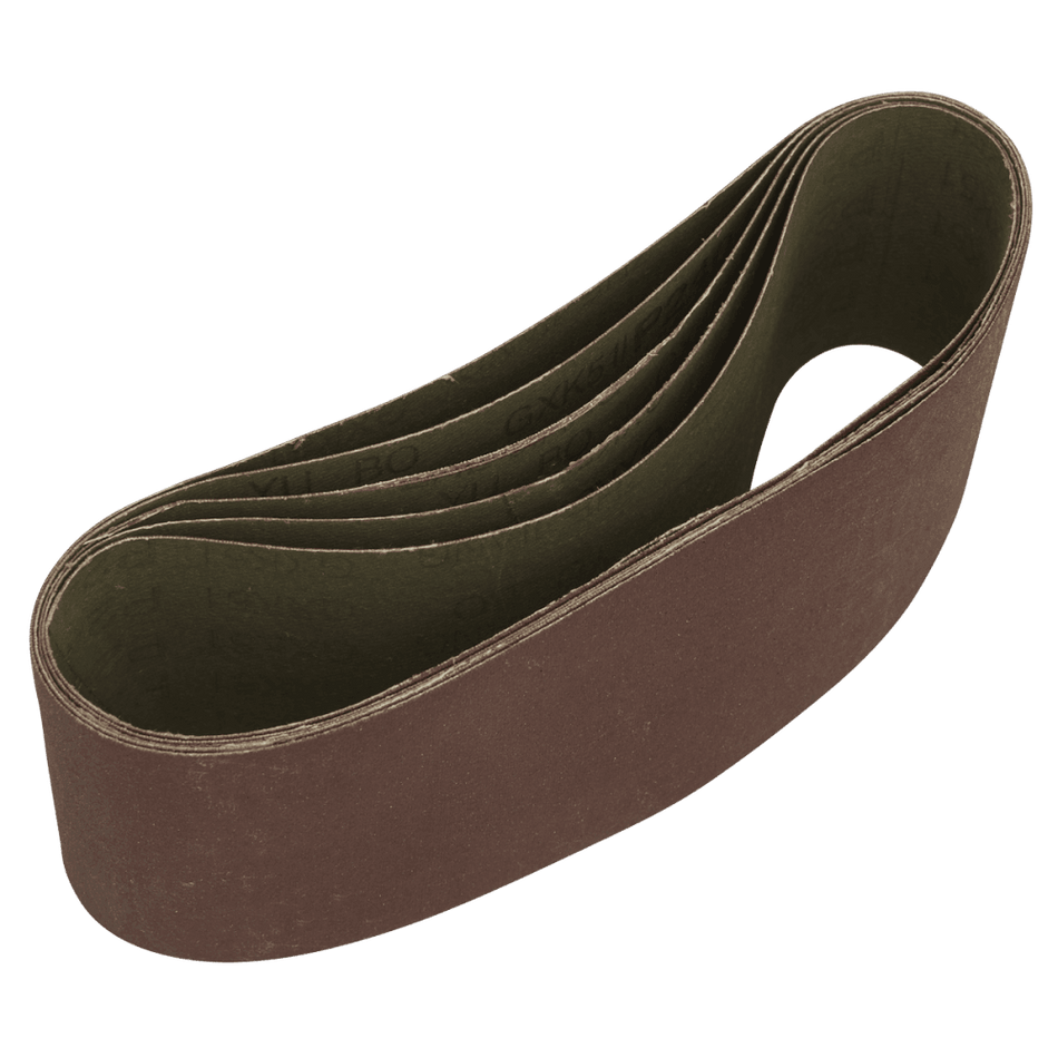 76 x 457mm Sanding Belt 240Grit - Pack of 5 Model No- SB240457