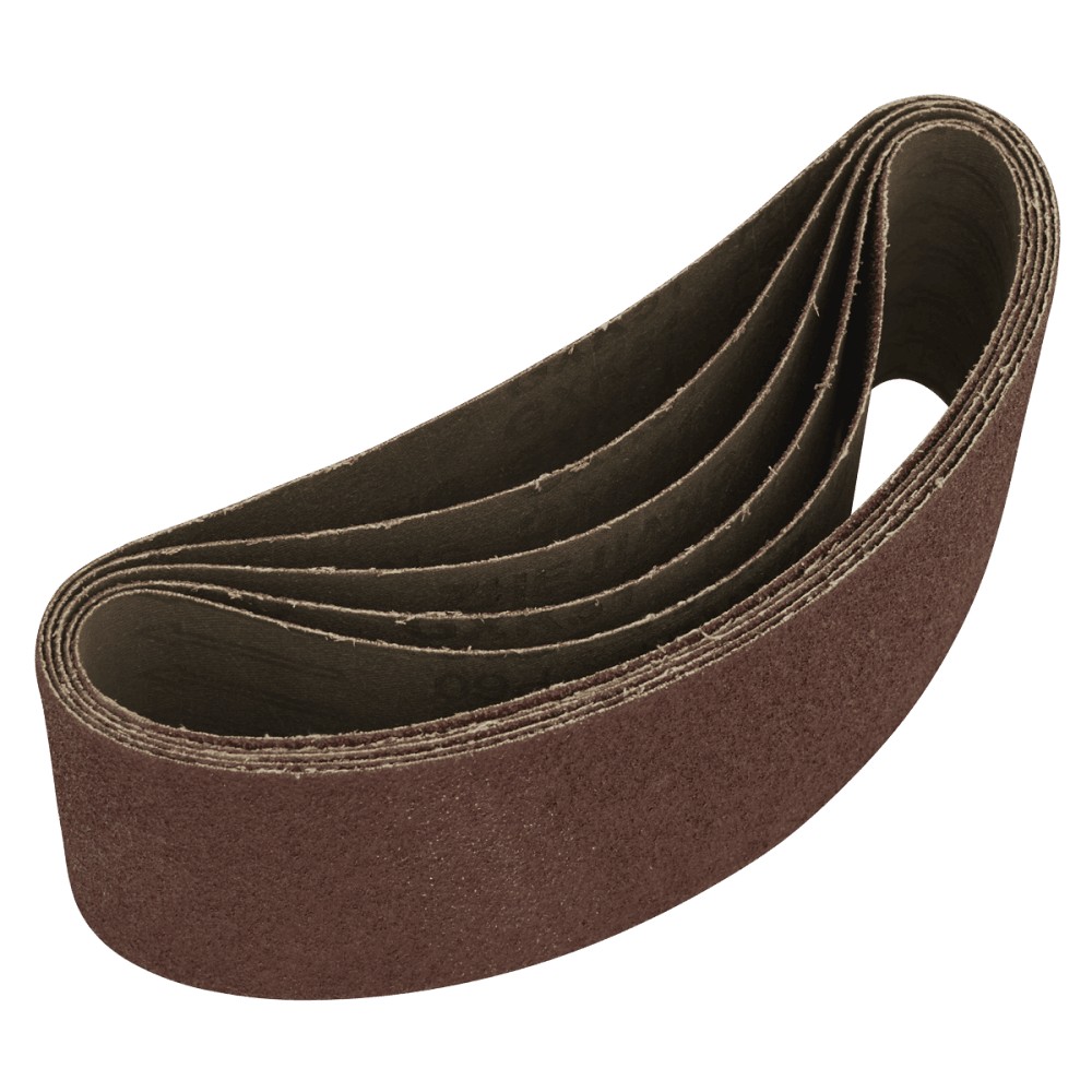 76 x 457mm Sanding Belt 60Grit - Pack of 5 Model No- SB60457