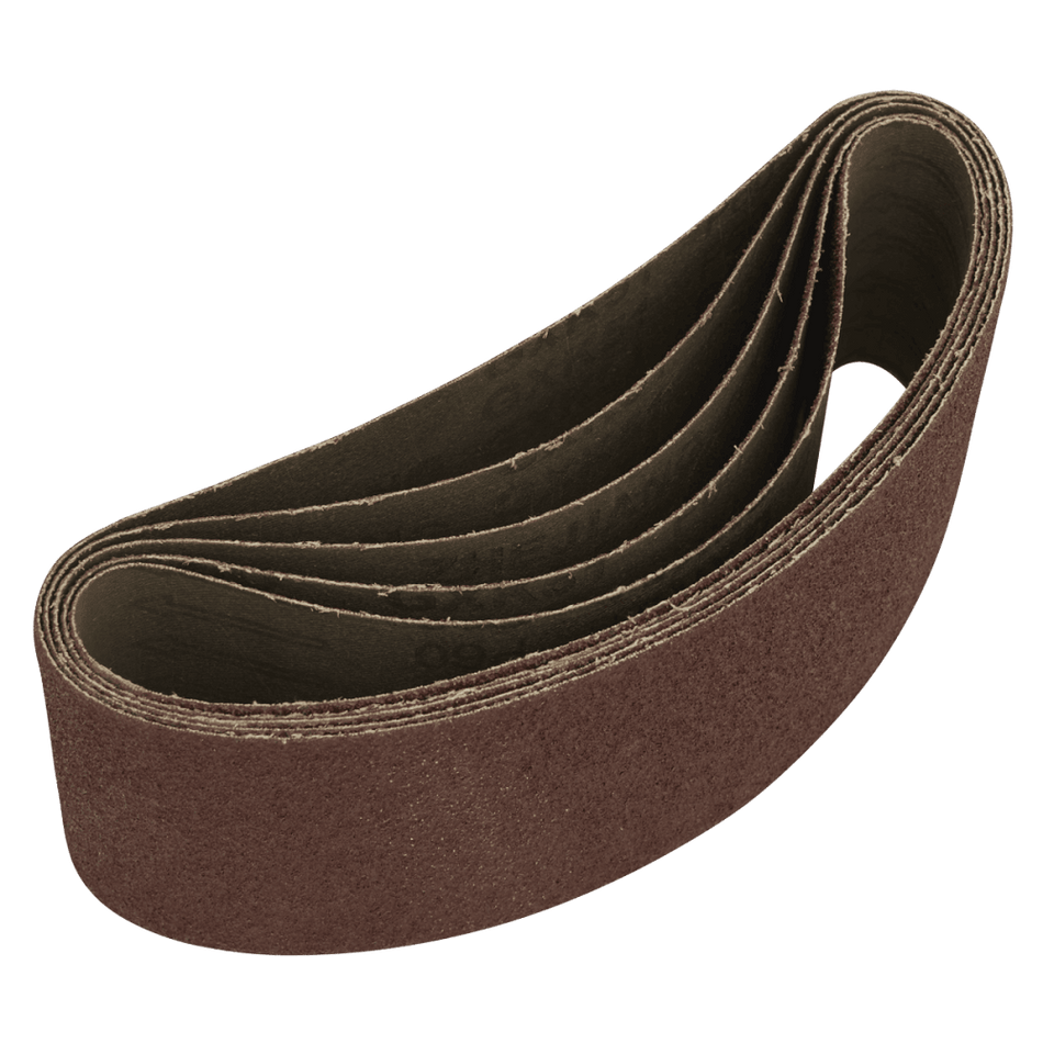 76 x 457mm Sanding Belt 60Grit - Pack of 5 Model No- SB60457