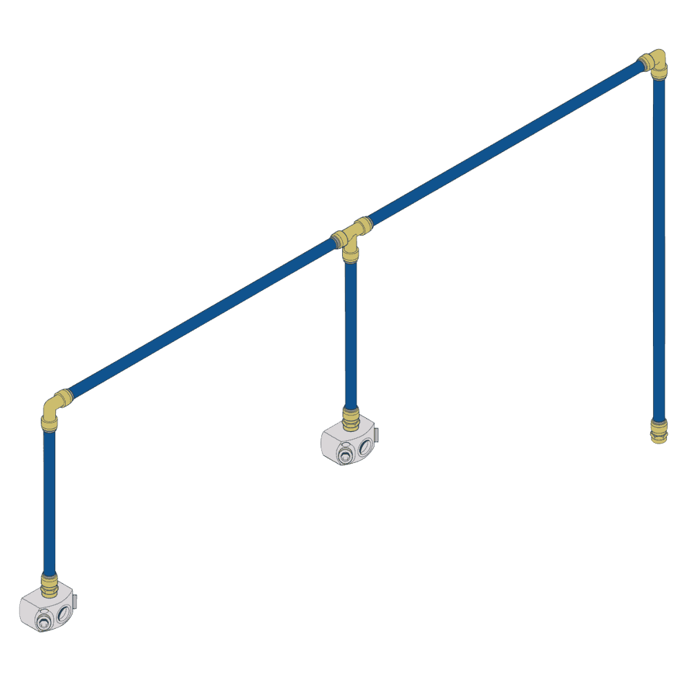 SharkBite® 12m 2-Drop Air Supply System Kit 28mm : Model No- SBAKIT228