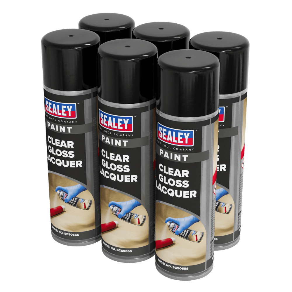 Gloss Lacquer 500ml, Clear - Pack of 6 Model No- SCS065