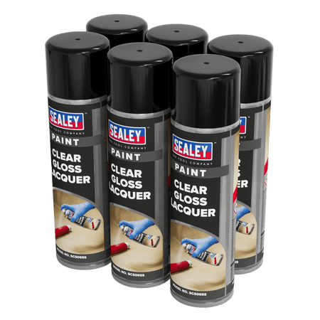 Gloss Lacquer 500ml, Clear - Pack of 6 Model No- SCS065