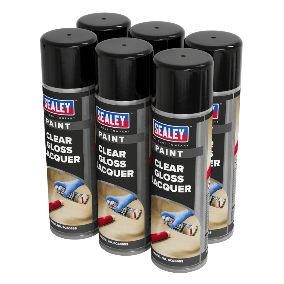 Gloss Lacquer 500ml, Clear - Pack of 6 Model No- SCS065