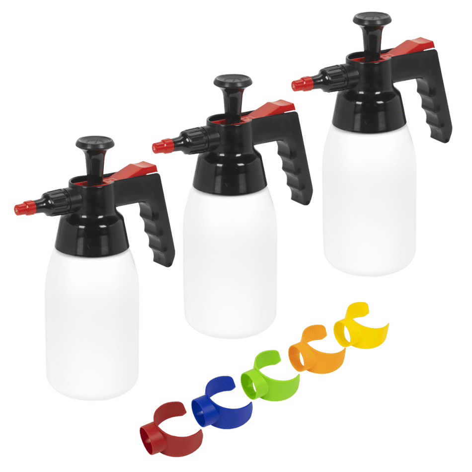 Premium Pressure Solvent Sprayers & Colour-Coded Caps Combo 1L : Model No- SCSGCOMBO