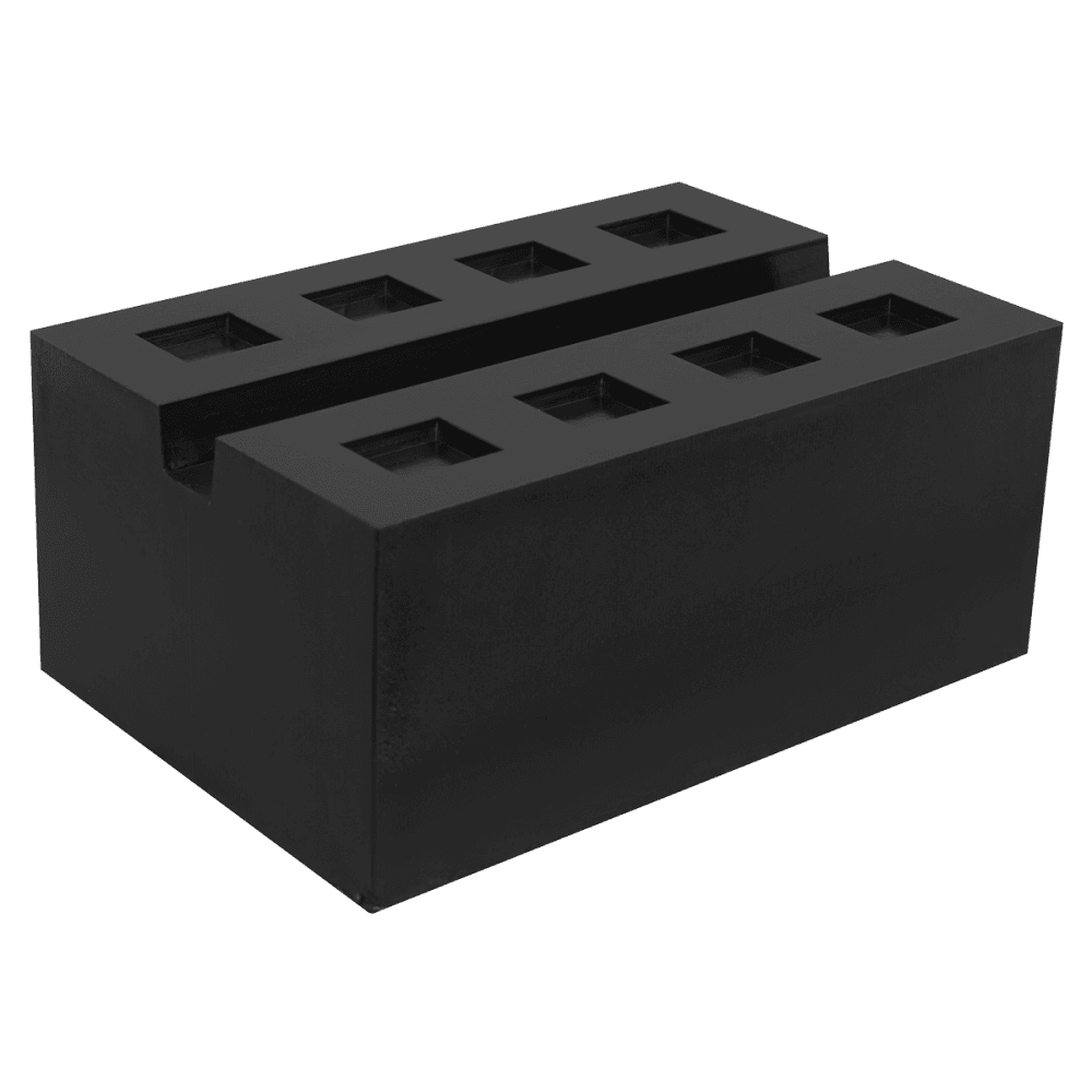Slotted Rubber Support Block for Viking Jacking Beams 80mm Model No- SJBEX.A03