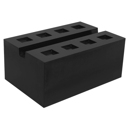 Slotted Rubber Support Block for Viking Jacking Beams 80mm Model No- SJBEX.A03