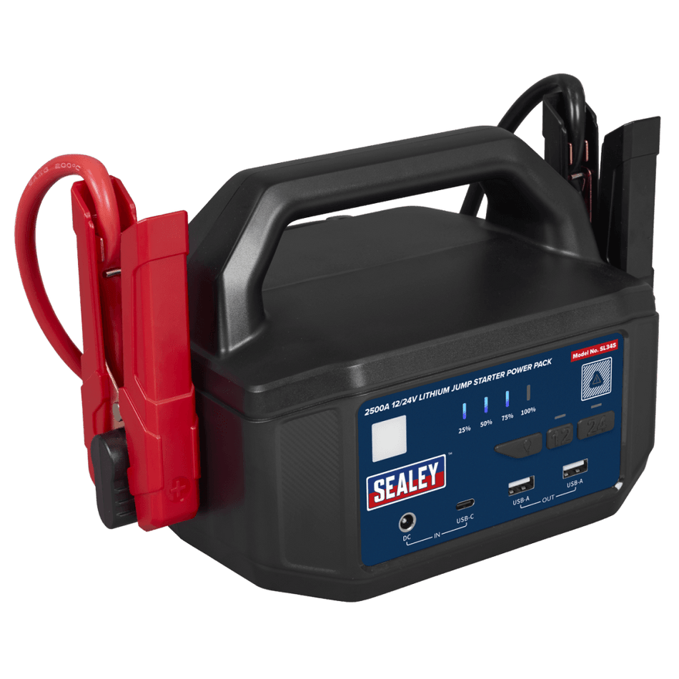 2500A 12/24V Lithium Jump Starter Power Pack Model No- SL34S