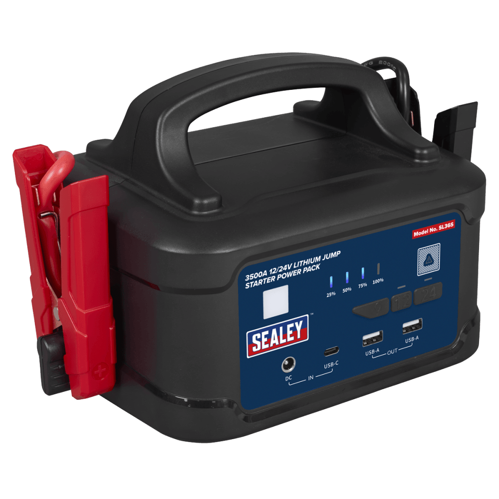 3500A 12/24V Lithium Jump Starter Power Pack Model No- SL36S