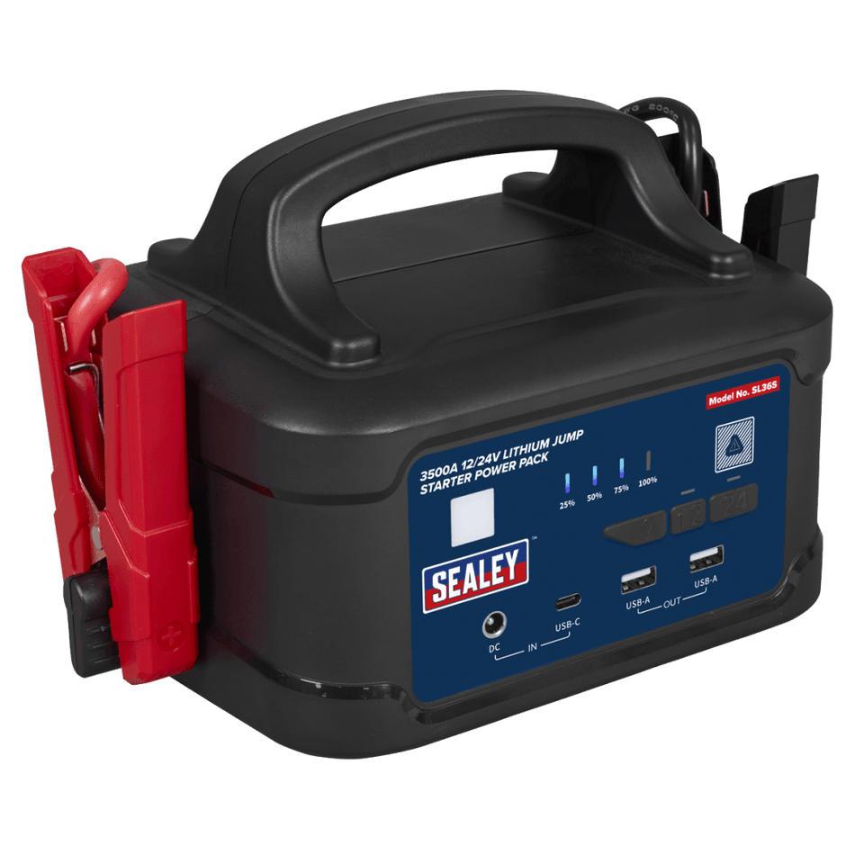 3500A 12/24V Lithium Jump Starter Power Pack Model No- SL36S