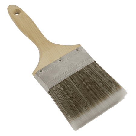 Wooden Handle Paint Brush 100mm Model No- SPBS100W