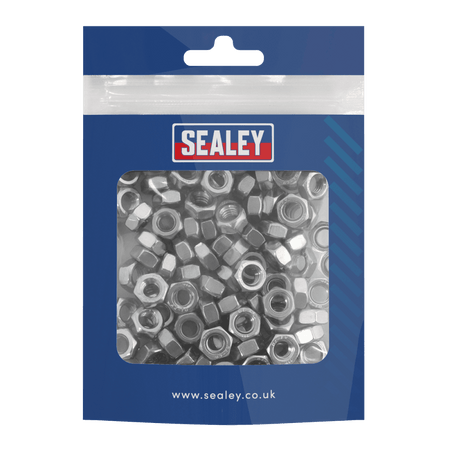 Stainless Steel Nut M6 x 1mm, DIN 934 - Pack of 100 Model No- SS6