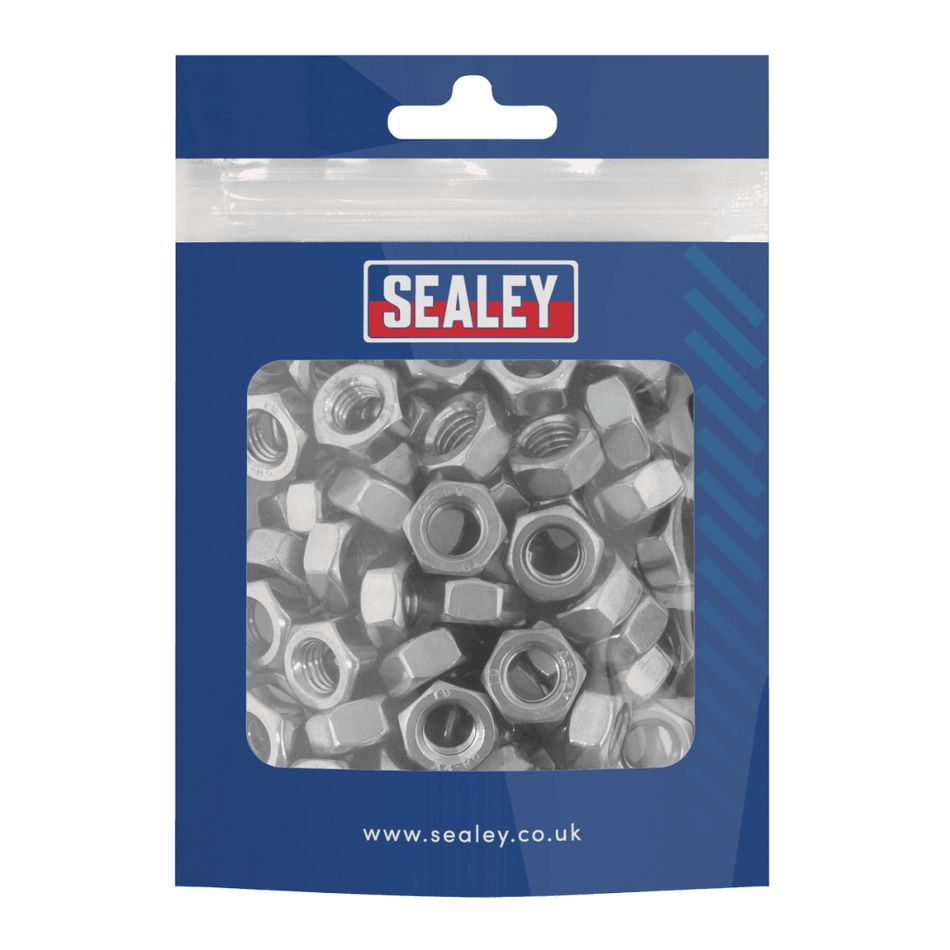 Stainless Steel Full Nut M8 x 1.25 pitch, DIN 934 - Pack of 100 Model No- SS8