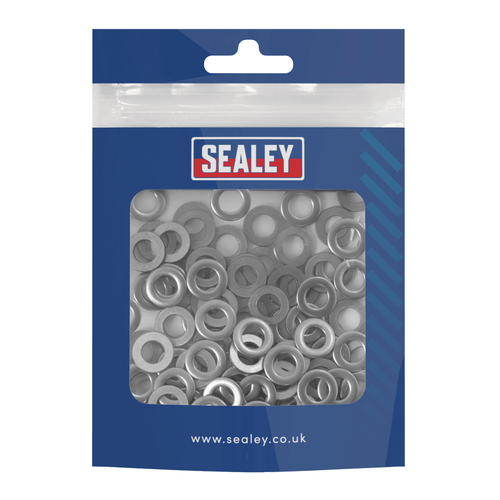 Flat Washer Stainless Steel M6, DIN 125 - Pack of 100 Model No- SSW6