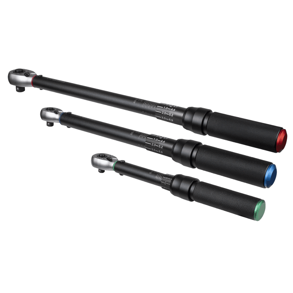 Torque Wrench Micrometer 3pc Set – Premier Black : Model No- STW900SETB