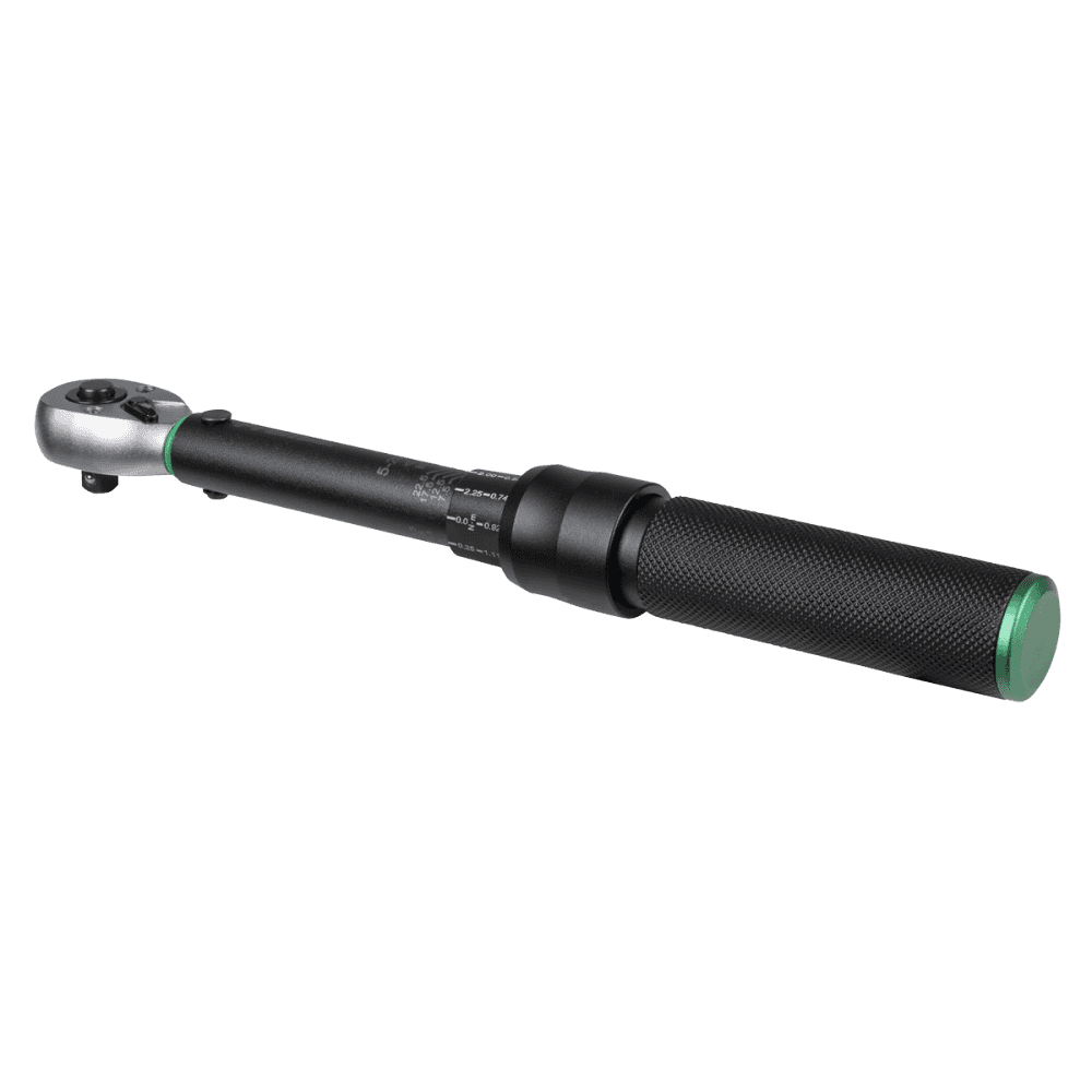 Premier Black Calibrated Micrometer Torque Wrench 1/4"Sq Drive 5-25Nm : Model No- STW901B
