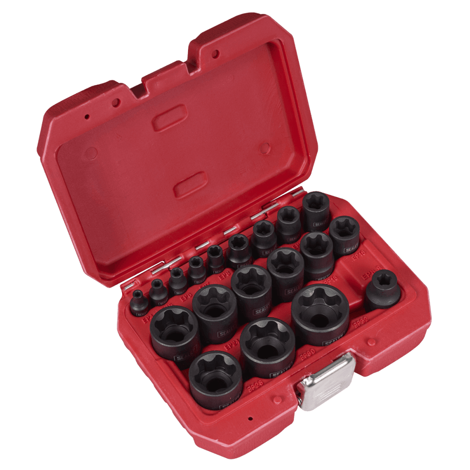 External TRX-P* Socket Set 19pc Model No- SX097
