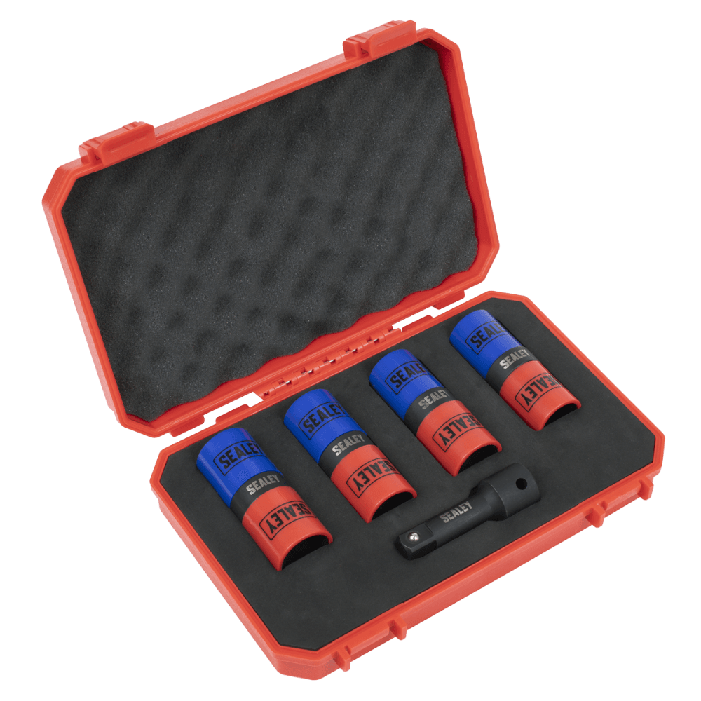 Double Ended Alloy Wheel Impact Socket Set 1/2"Sq Drive 5pc Model No- SX1820S