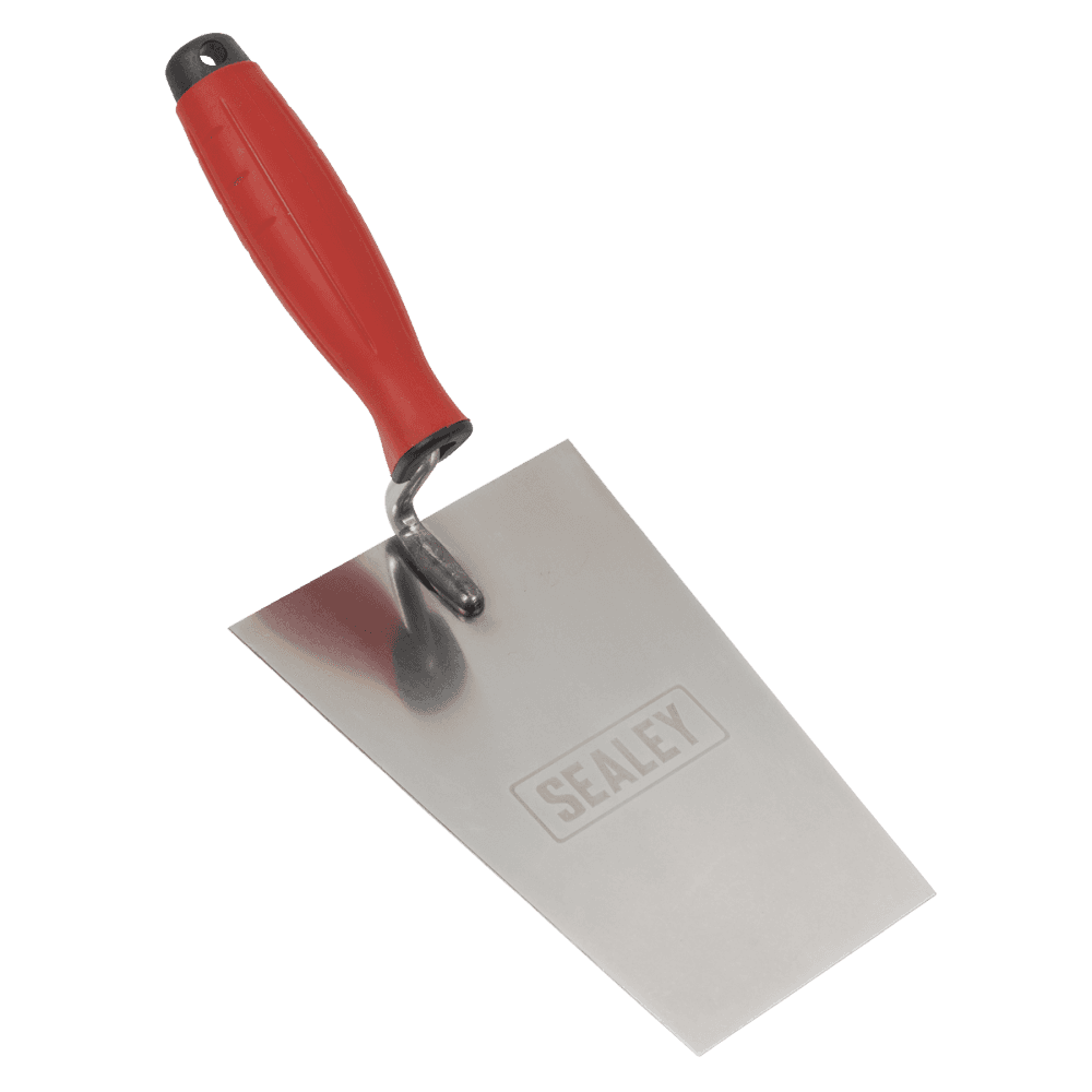 Stainless Steel Bucket Trowel with Rubber Handle 180mm Model No- T1204