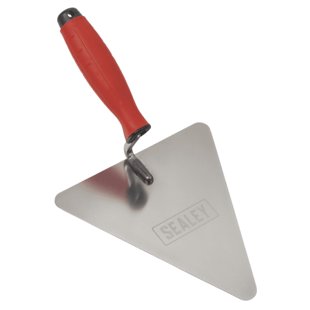 Stainless Steel Triangular Brick Trowel with Rubber Handle 180mm Model No- T1205