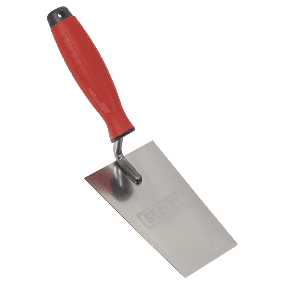 Stainless Steel Filler Trowel with Rubber Handle 140mm Model No- T1208