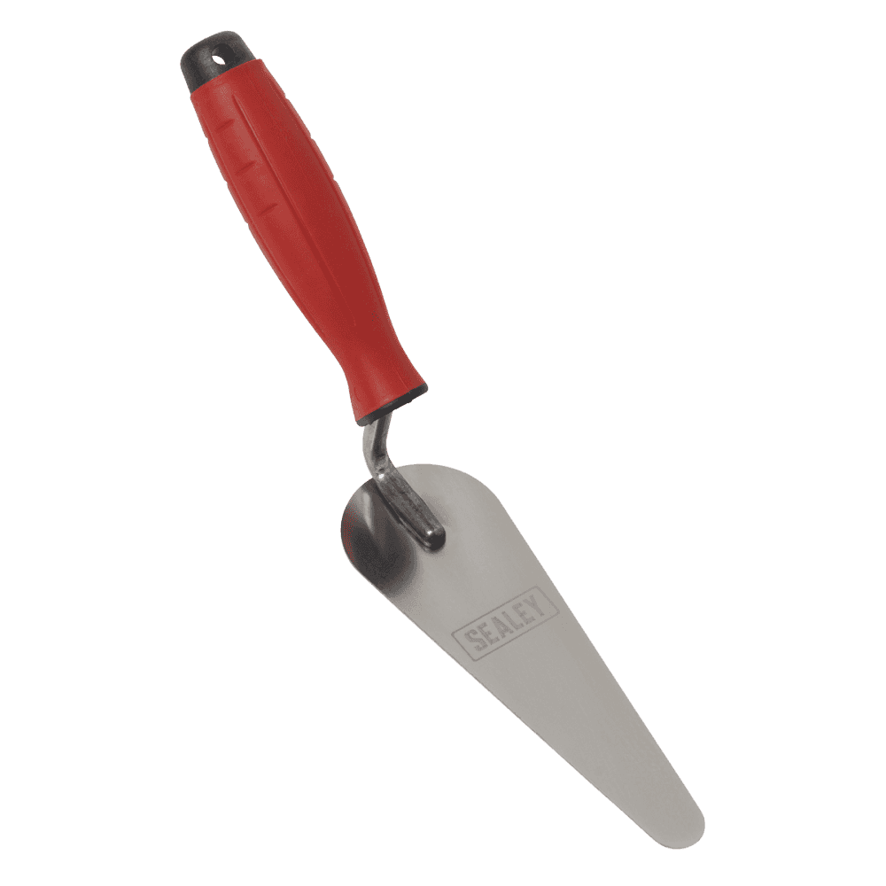 Stainless Steel Narrow Gauging Trowel with Rubber Handle 160mm Model No- T1225